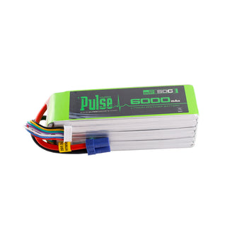 PULSE 6000mAh 50C 22.2V 6S LiPo Battery - EC5 Connector - HeliDirect